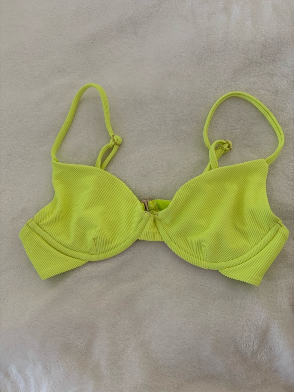 Beach Riot Neon Lime Ribbed Bikini Set - Picture 5 of 13